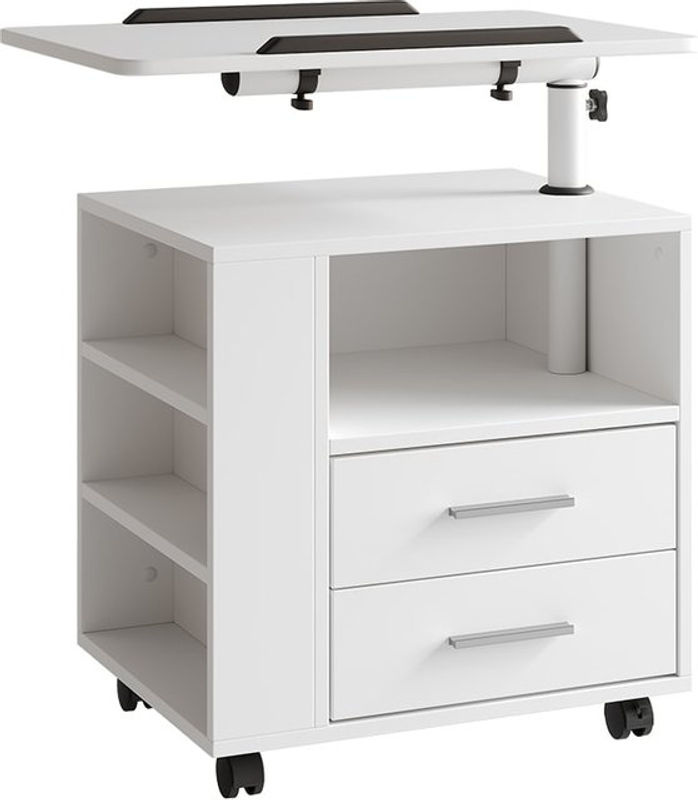 Vicco Nachttisch Bora Weiß mit 2 Schubladen für dein Schlafzimmer B/T/H: 90 x 40 x 40 cm - Bild 2