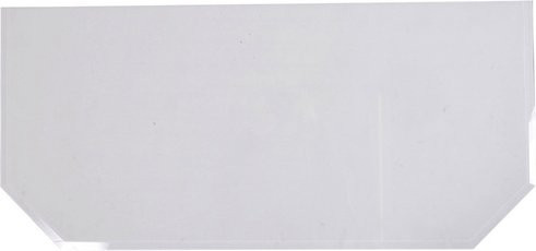 FIREFIX Kaminbodenplatte aus Glas, sechseckig, transparent, B: 120 cm, T: 55 cm, Stärke: 6 mm - Bild 1