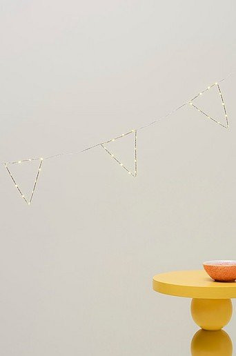 Lichterkette Penny von Star Trading in Silber mit warmweißem LED-Licht und Timer - Bild 1