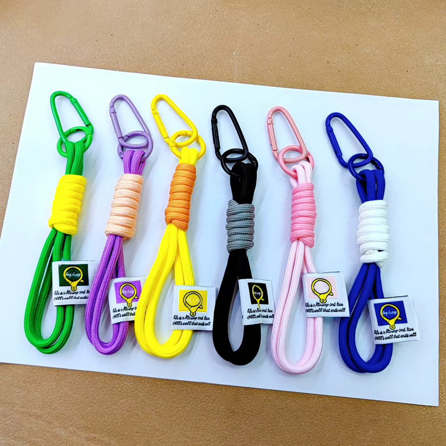 Kreatives geflochtenes Lanyard als Schlüsselbund und Handgelenk-Schlaufe für dein Telefon oder deine Kamera in Multicolour - Bild 2