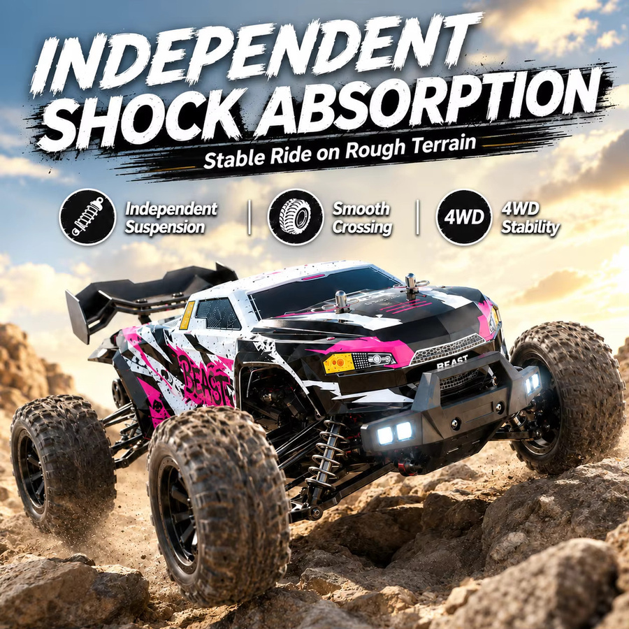 ZNLYRION RC-Truck Allterrain Offroad-Buggy, ferngesteuert, ab 14 Jahren - Bild 5