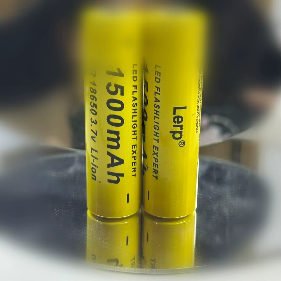 Lerp 18650 Li-Ionen-Akku mit Button-Top, 1500mAh, Gelb - Bild 3