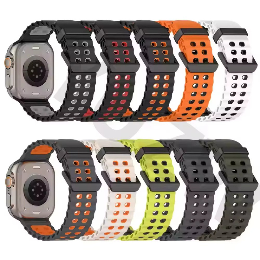 Sport-Silikonarmband für Apple Watch, 49mm, 46mm, 45mm, 44mm - Bild 5