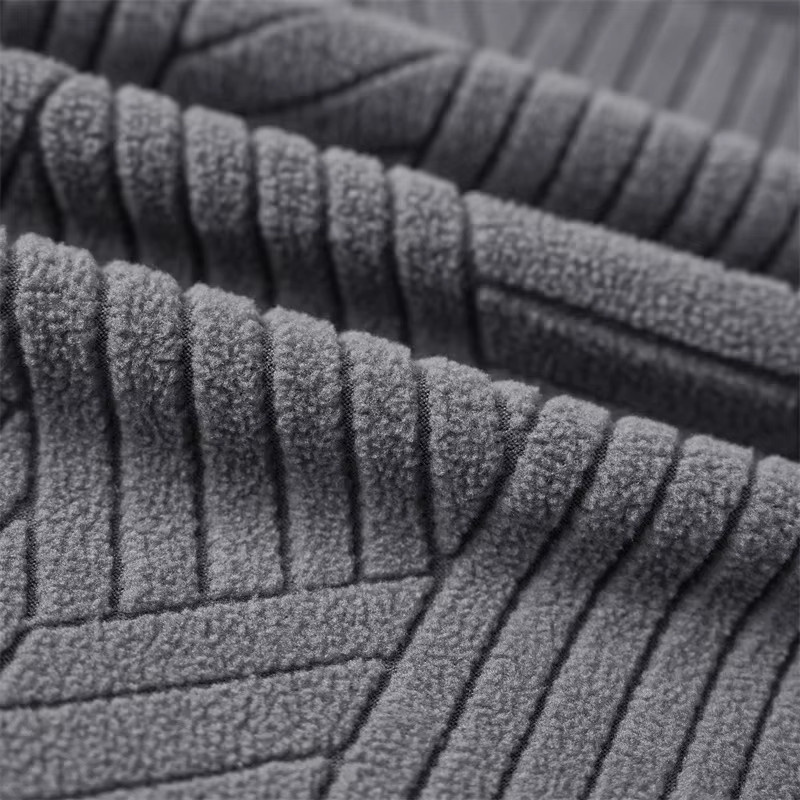 WANERQU Jacquard Sofabezug für 1-Sitzer Sessel mit Liegestuhl-Teilung, elastisch und schmutzabweisend, Grau - Bild 4