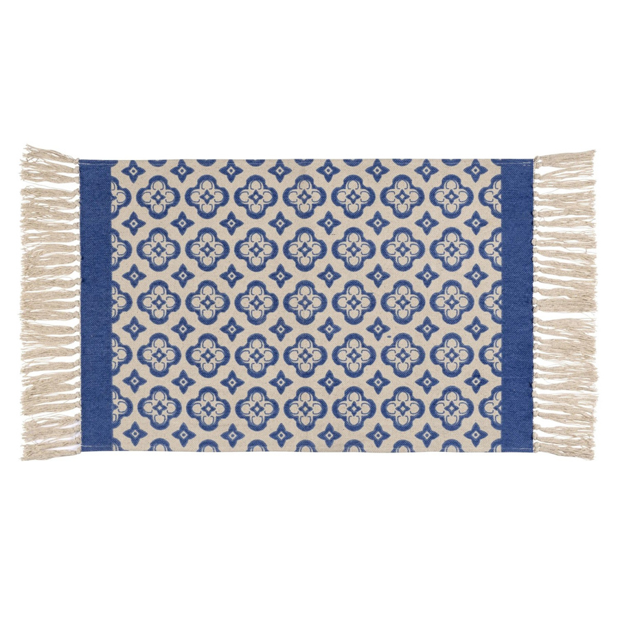 Wenko Badteppich Presa in Blau mit Orient-Look, rutschfest und waschbar, Breite: 50 cm, Tiefe: 80 cm - Bild 2