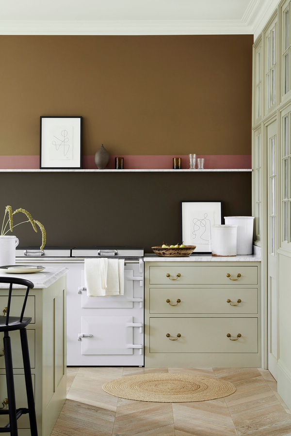 Little Greene Absolute Matt Emulsion Wandfarbe Light Bronze Green 123, 2,5 l - Bild 1
