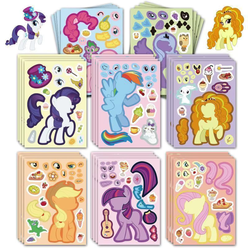 Hasbro My Little Pony Kinder-Aufkleber zum Selbermachen, Mädchen-Aufkleber, Bunt / Mehrfarbig - Bild 1