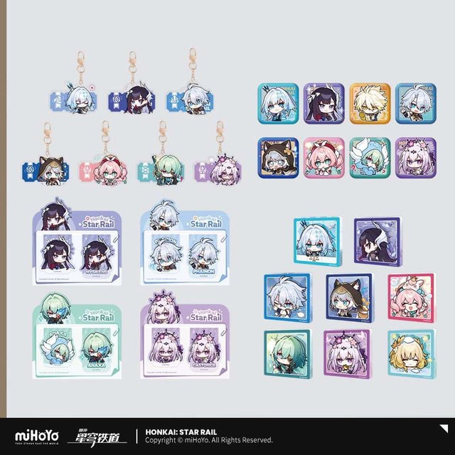 miHoYo Honkai Star Rail Phainon Schlüsselanhänger-Abzeichen, Einzelfigur - Bild 1