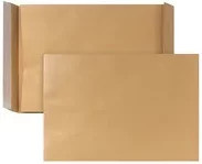 POSTHORN Faltentasche DIN E4 ohne Fenster, selbstklebend, braun/beige, aus Wellpappe und Papier, 250 Stück/Packung - Bild 1