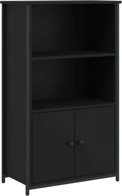 vidaXL Highboard Schwarz Modern aus Holzwerkstoff und Metall, B/T/H: 62 x 32 x 103,5 cm - Bild 1