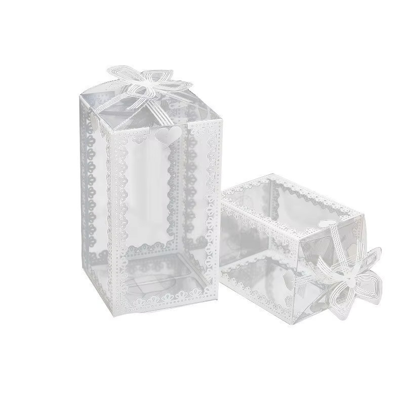 10 Stück transparente PVC-Geschenkboxen mit Druck für Süßigkeiten und Souvenirs bei Hochzeiten oder Geburtstagen - Bild 5