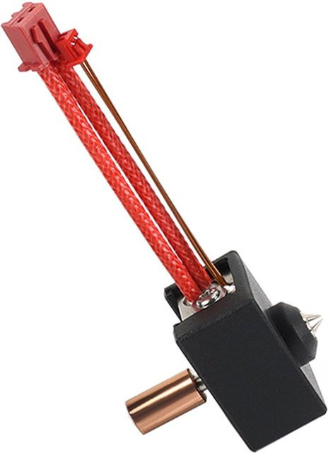 Creality Sprite Extruder Upgrade Heizblock-Kit mit Bimetall-Heatbreak aus Aluminium, 300 Grad Celsius, Rot - Bild 1