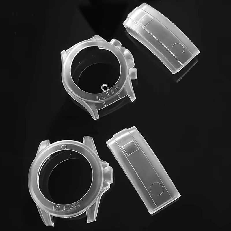 CAOWTAN Uhrenschutzhülle Silikon, transparent, weiß, für Rolex Water Ghost DayTona 40 mm - Bild 3