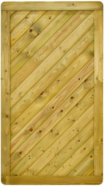 GartenLand Tor INNSBRUCK MASSIV Holzzaun Fichte KDI Grün B: 100 cm, H: 180 cm - Bild 1