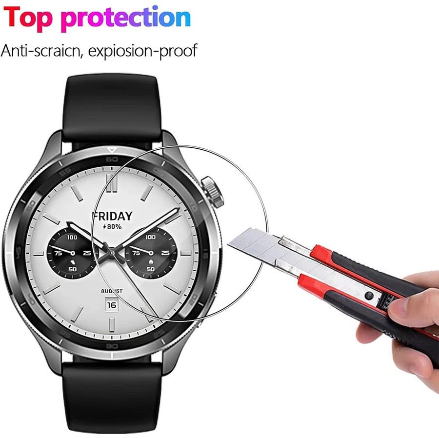 Xiaomi Displayschutzfolie Glas, 3 Stück, Xiaomi Watch S4 S3 - Bild 4