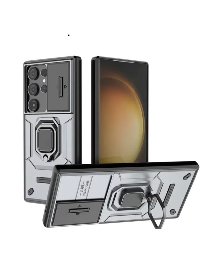 Magnetische Samsung Galaxy Schutzhülle mit Kamera-Schiebeabdeckung in Purple für S26 S25 S24 S23 Ultra Plus und weitere Modelle - Bild 5