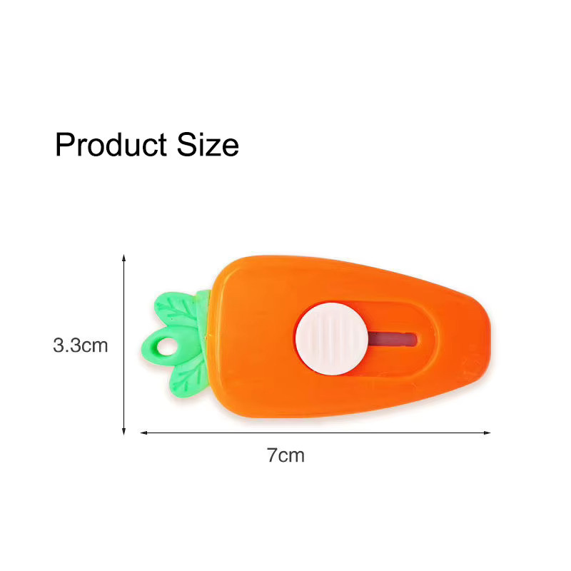 Tragbarer Mini-Papierschneider in Orange für Handwerk und Verpackungen - Bild 2