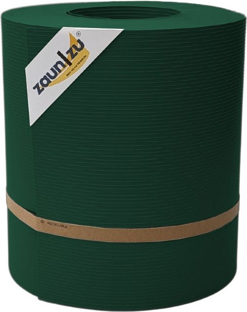 zaun zu Sichtschutzstreifen Rille Maxi für Doppelstabmatten, Grün, Höhe: 24 cm, Länge: 26 m - Bild 1