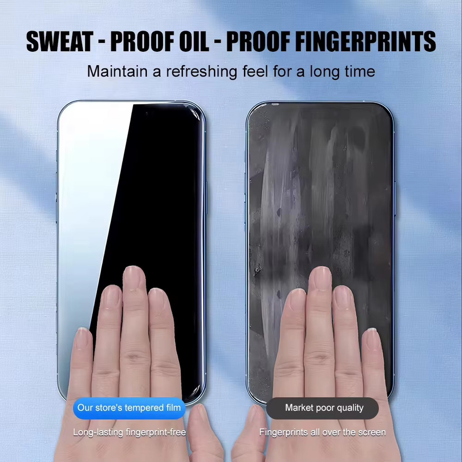 Displayschutz aus gehärtetem Glas für Google Pixel 8A 9A 7A 10 Pro XL 9 8 7 5G, transparent, vollständig abdeckend und kompatibel mit Fingerabdruck-Entsperrung - Bild 5