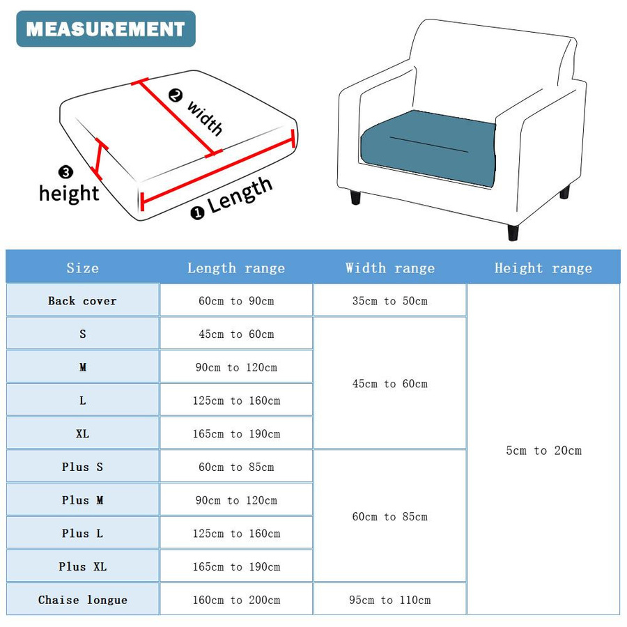 RW-Home Decoration Jacquard Sofa Überwurf in Grau, elastischer und waschbarer Couch Schutzbezug aus 100% Polyester für Ecksofas, Sessel und Zweisitzer - Bild 1