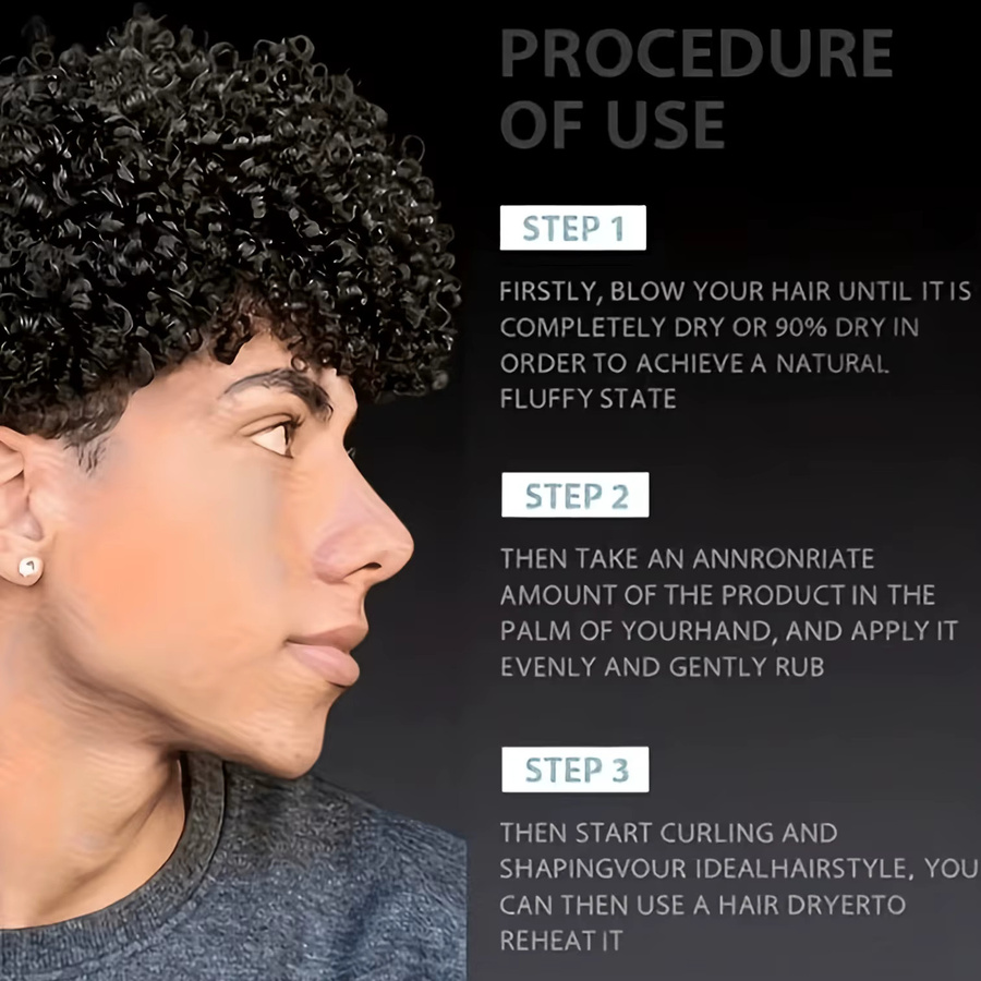 GSWP Herren Locken-Feuchtigkeitscreme für lockiges Haar - Bild 5