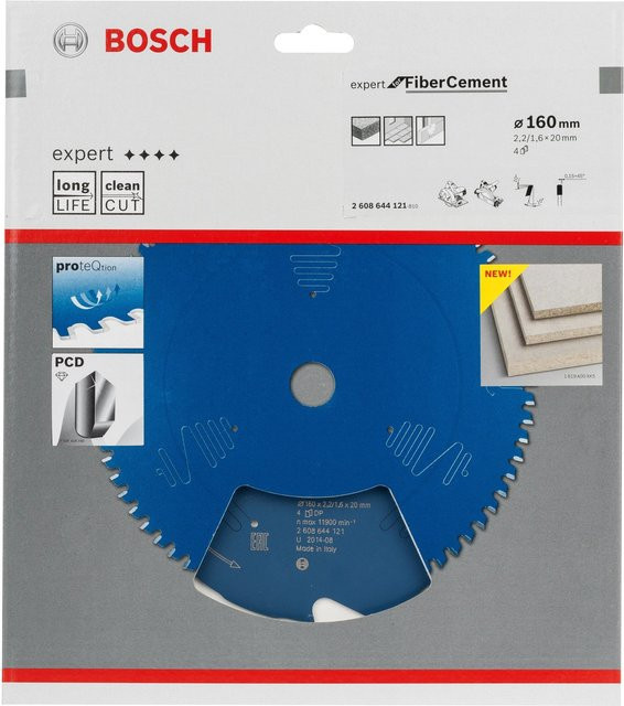 Bosch Expert Kreissägeblatt für Faserzement mit Diamantbesatz, Durchmesser: 160 mm, Bohrung: 20 mm, Dicke: 2,2 mm - Bild 2