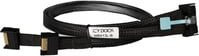Icy Dock Kabel MCIO x8 SFF-TA-1016 auf 2x MCIO x4 SFF-TA-1016 in Schwarz - Bild 1