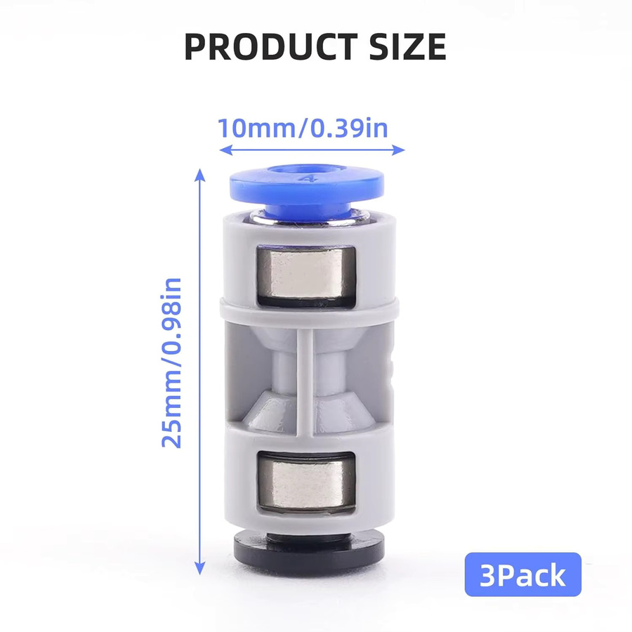 Teflon PTFE Schlauchadapter Ersatz für Bambu Lab A1, A1 Mini, P1P, P1S, P2S, X1, X1C, X1E, H2D und H2S 3D-Drucker - Bild 2