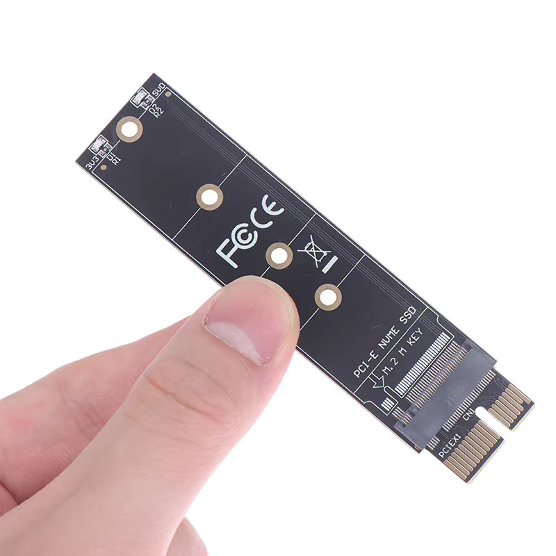 M.2 NGFF PCIe SSD Adapter Karte für NVMe SSDs 3.0 und 4.0, unterstützt 2230/2242/2260/2280, Schwarz - Bild 2