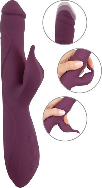 Javida Rabbitvibrator mit Stoßfunktion in Lila - Bild 1
