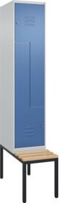 C+P Z-Spind Classic PLUS Sitzbank mit 2 Fächern und Zylinderschloss, Buche-Hartholz, B/H/T: 212,0 x 81,5 x 40,0 cm - Bild 1