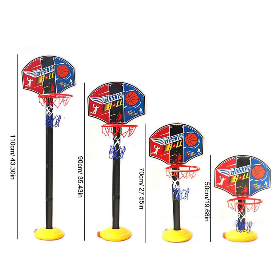 Fishine Basketball Miniatur-Basketballset Tragbar Verstellbar Bunt / Mehrfarbig - Bild 2