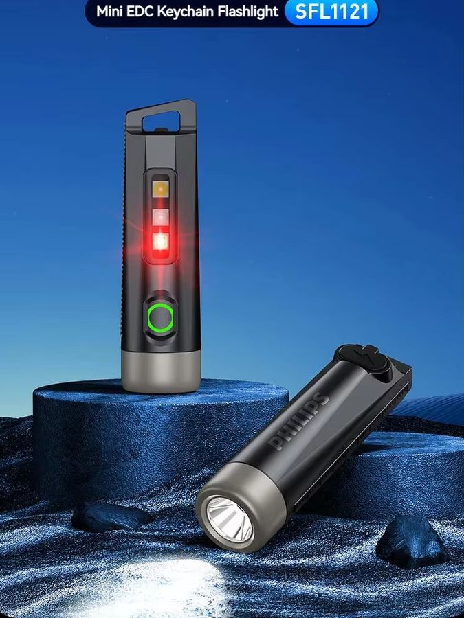 Philips SFL1121 EDC Taschenlampe, wiederaufladbare Mini-LED-Taschenlampe für Camping und Wandern - Bild 7
