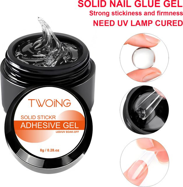 TWOING Solid Nail Glue Gel, 8 g, glänzend - Bild 1