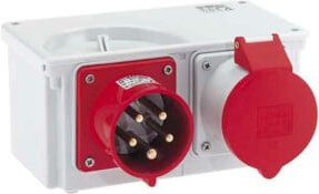 Bals Elektrotech E-V-E Gehäuse 592 Kombination in Grau und Multicolour mit IP44 Schutzart - Bild 1