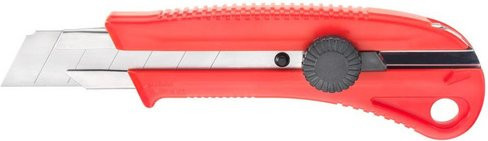 Connex Universalmesser mit 25mm Snap-Off Klinge, rot, Kunststoff und Metall - Bild 1