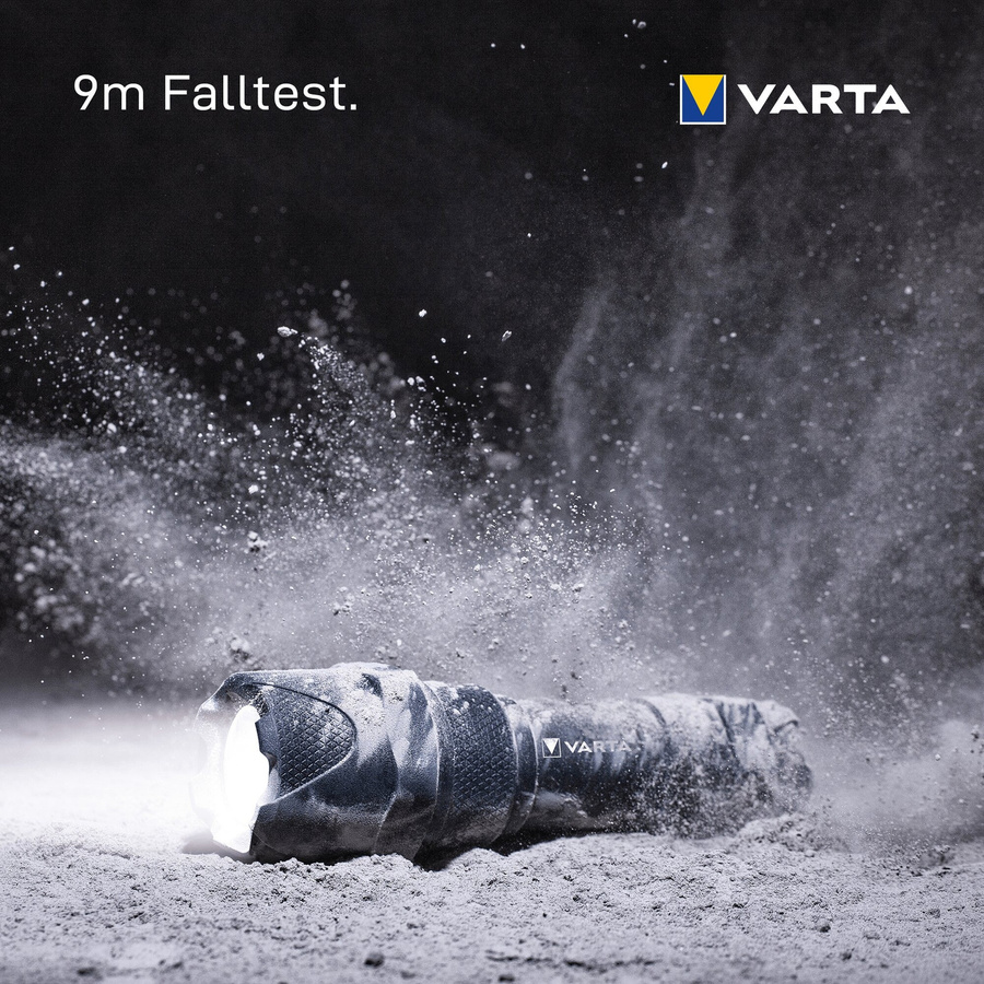 Varta Indestructible F10 Pro LED Taschenlampe aus Aluminium mit 300 lm in Schwarz oder Weiß - Bild 4