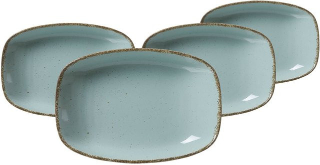Ritzenhoff & Breker Suppenteller Casa Blau Keramik 4er Set Breite: 23,5 cm, Tiefe: 16 cm - Bild 1