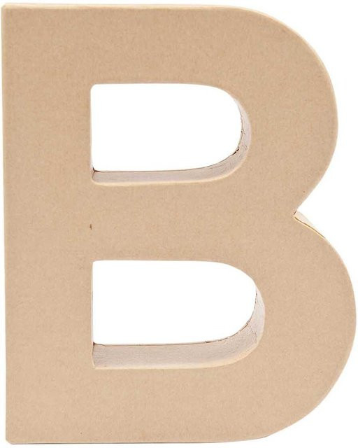 Rico Design 3D Papp-Buchstabe B für die Tischdekoration, Höhe: 17,5 cm - Bild 1