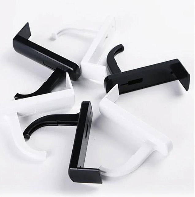 Trig Rain Universal Kopfhörerhalter Wandhaken Set, 5 Stück, Schwarz und Weiß - Bild 1