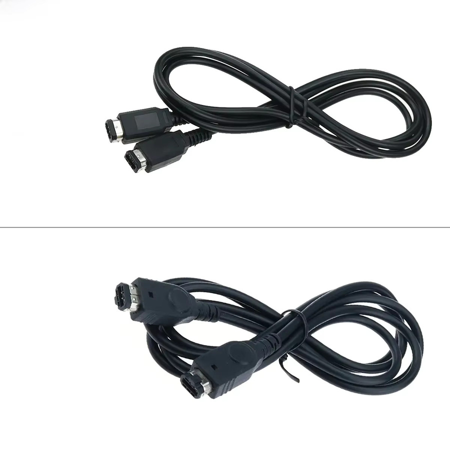 JCD Verbindungskabel für 2 Spieler Online-Verbindung für GameBoy Advance GBA SP, GameBoy Color GBC, GBP und GBL in Schwarz, 1,2 m Länge - Bild 2