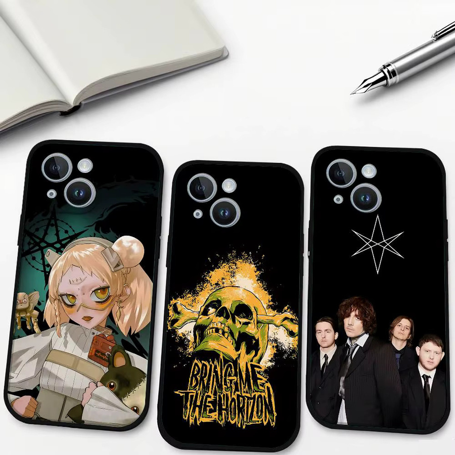 B-Bring Me The BMTH Horizon Handyhülle für iPhone 11 bis 17 Pro Max Plus, weiche TPU Hülle - Bild 2