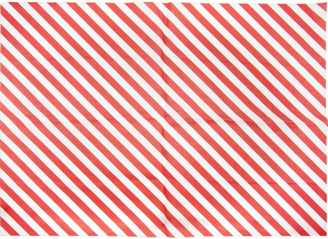 Rico Design Paper Poetry Seidenpapier Streifen rot-weiß, 5 Bogen, B: 50 cm, H: 70 cm - Bild 1