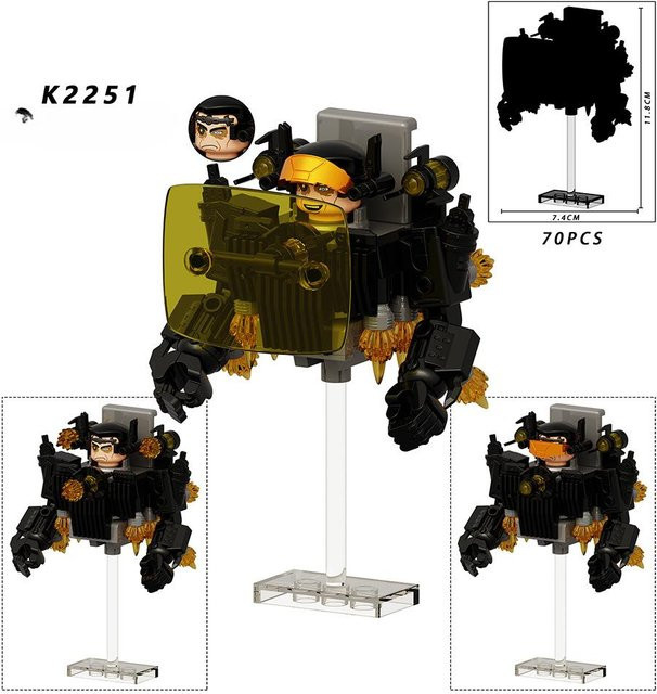 IDAHO MOC Mini-Actionfiguren, Bausteine Spielzeug, ab 6 Jahren - Bild 1