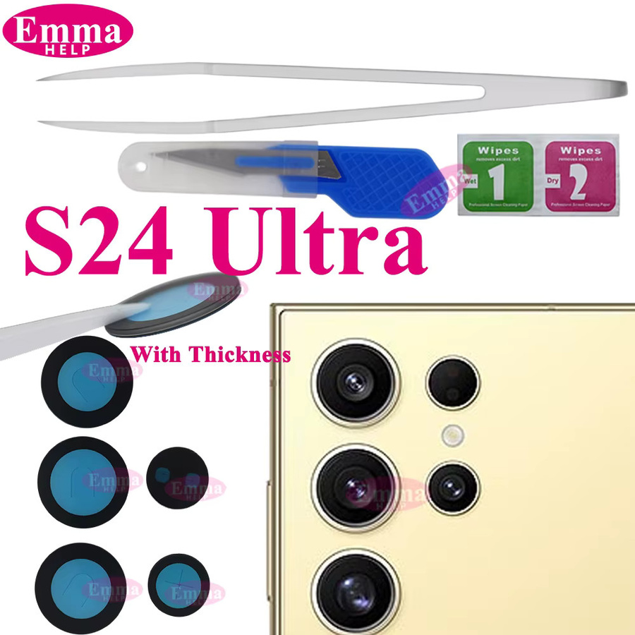 Samsung Ersatzglas für die Rückkamera des S24 Ultra, S25 oder S23 Plus inklusive Klebstoff und Werkzeug - Bild 3