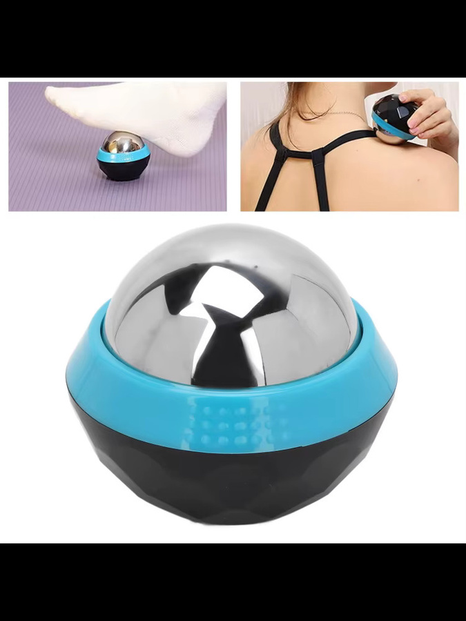 TMISHION Massage Roller Ball, Edelstahl, Blau Schwarz - Bild 6