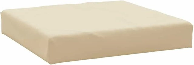 vidaXL Palettenkissen Beige aus Oxford-Gewebe mit Schaumstoff, B/B/H: 60 x 60 x 8 cm - Bild 1
