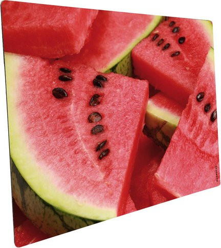 mySPOTTI Mini-Spritzschutz Watermelon aus Aluverbund in Rot und Grün, B/T/H: 41,0 x 59,0 x 1,0 cm - Bild 1