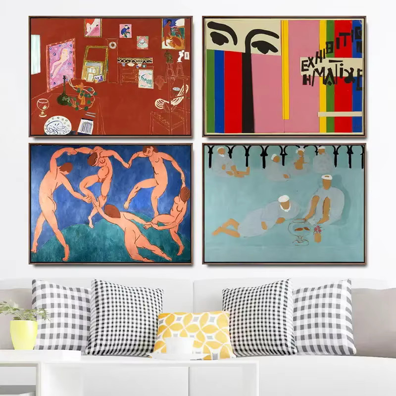 Potdemiel Wandbild Henri Matisse Abstract Leinwandgemälde Mehrfarbig - Bild 2
