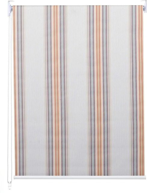 MCW Rollo D52 Thermoisolierend und Undurchsichtig in Grau-Braun-Orange, B: 50 cm, H: 160 cm - Bild 1